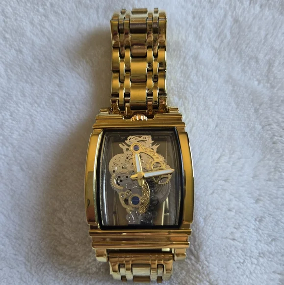 Gold Skeleton Watch - Picture 2 of 2